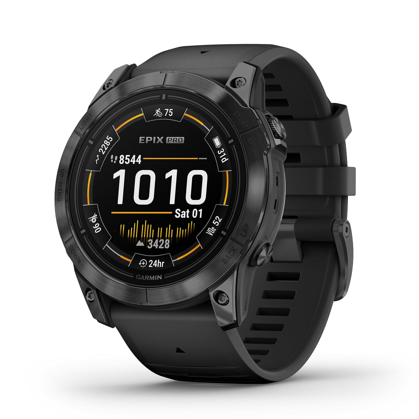 Garmin EPIX PRO 42mm – GPS-Multisport-Smartwatch mit brillantem 1,2“ AMOLED-Display und Touch-/Tastenbedienung. TOPO-Karten, 60 Sport-Apps, Music, Pay, bis zu 10 Tage Akkulaufzeit