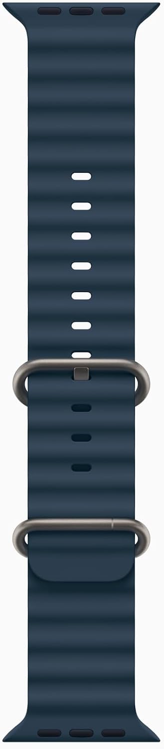 Apple Watch Ultra 2 [GPS + Cellular, 49MM] Titangehäuse mit Ocean Armband Blau - One Size (Generalüberholt)