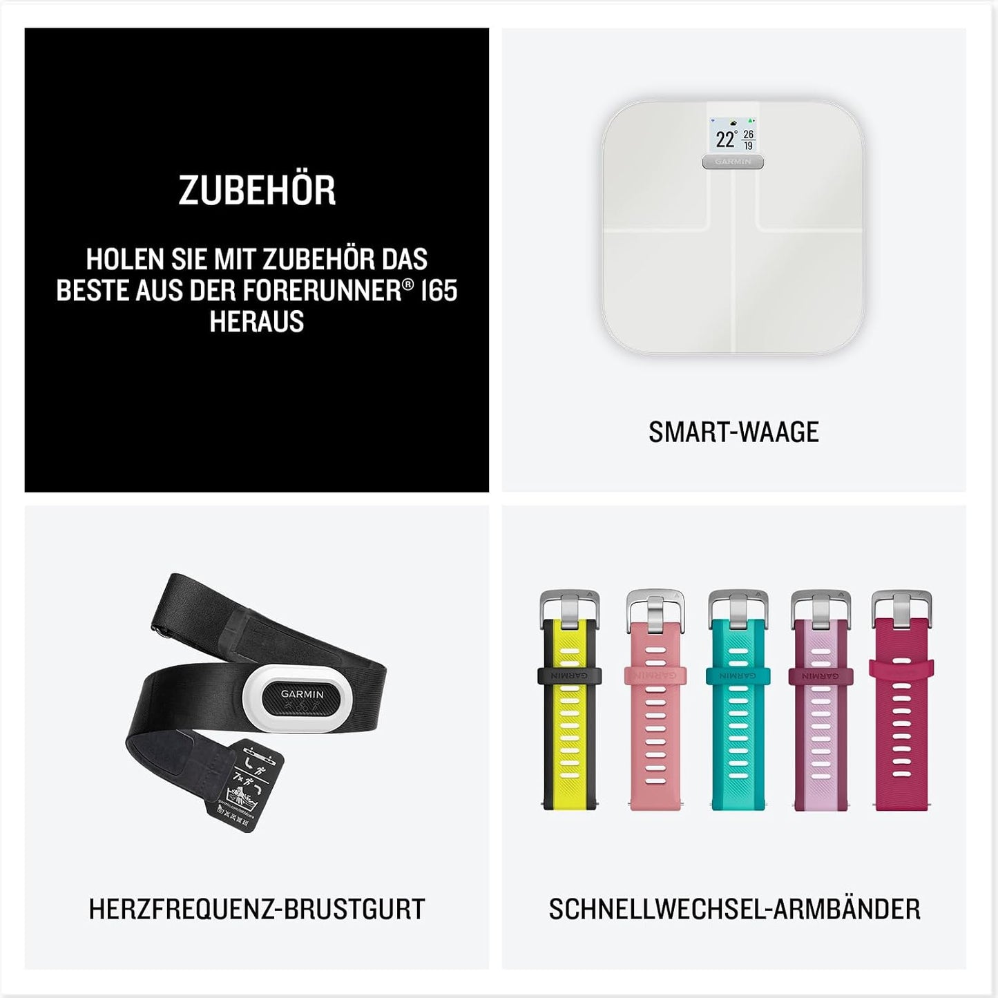 Garmin Forerunner 165 Music [renewed] - Lauf-Smartwatch, 1,2" AMOLED Touchscreen, bis zu 11 Tage Akkulaufzeit, 25+ Sport-Apps, Trainingsempfehlungen, smarte Funktionen, GarminMusic [Generalüberholt]