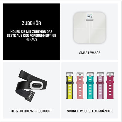 Garmin Forerunner 165 Music [renewed] - Lauf-Smartwatch, 1,2" AMOLED Touchscreen, bis zu 11 Tage Akkulaufzeit, 25+ Sport-Apps, Trainingsempfehlungen, smarte Funktionen, GarminMusic [Generalüberholt]