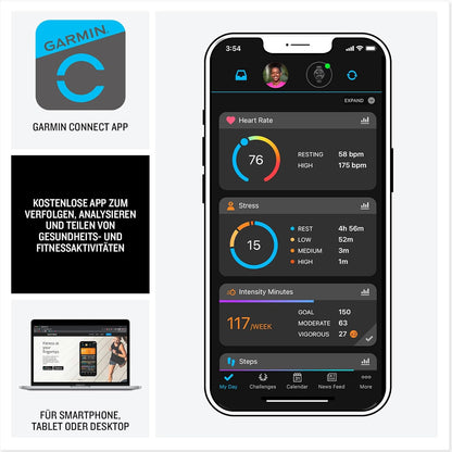 Garmin Forerunner 165 Music [renewed] - Lauf-Smartwatch, 1,2" AMOLED Touchscreen, bis zu 11 Tage Akkulaufzeit, 25+ Sport-Apps, Trainingsempfehlungen, smarte Funktionen, GarminMusic [Generalüberholt]