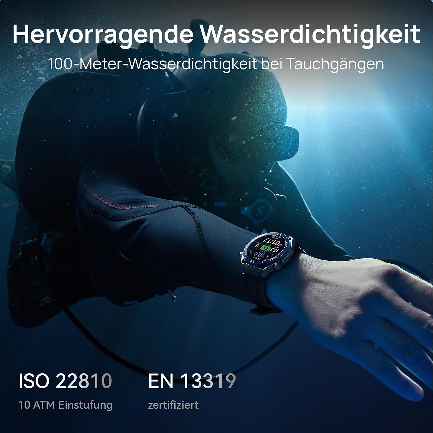 HUAWEI Watch Ultimate Smartwatch, Material in Premium-Metall-Optik, EKG, Golfplatz-Karten, Offline-Höhenlinienkarten, Bis zu 100 Meter Wasserdichtigkeit, 2 Wochen Akkulaufzeit, iOS&Android, Grün
