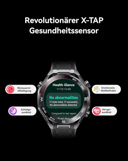 HUAWEI Watch Ultimate 2 Smartwatch, Sportuhr mit GPS, 20 ATM, Blau