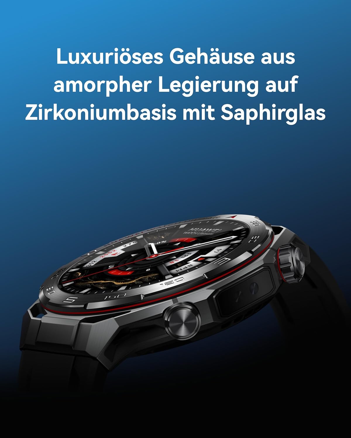 HUAWEI Watch Ultimate 2 Smartwatch, Sportuhr mit GPS, 20 ATM, Blau