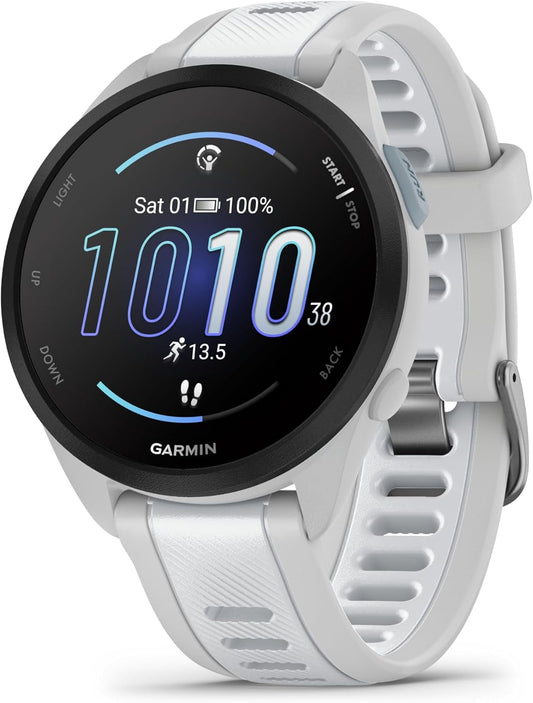 Garmin Forerunner 165 Music [renewed] - Lauf-Smartwatch, 1,2" AMOLED Touchscreen, bis zu 11 Tage Akkulaufzeit, 25+ Sport-Apps, Trainingsempfehlungen, smarte Funktionen, GarminMusic [Generalüberholt]