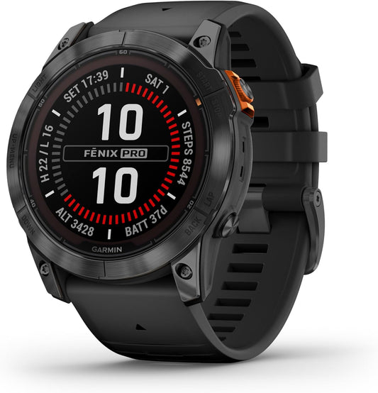 Garmin fēnix 7X Pro – GPS Multisport Smart Watch with Colour Display and Touch/Button Control, TOPO Maps, Over 60 Pre-Installed Sports Apps, Garmin Music and Garmin Pay Assorted variants