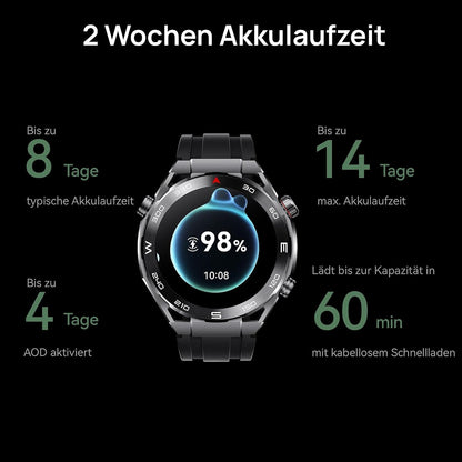 HUAWEI Watch Ultimate Smartwatch, Material in Premium-Metall-Optik, EKG, Golfplatz-Karten, Offline-Höhenlinienkarten, Bis zu 100 Meter Wasserdichtigkeit, 2 Wochen Akkulaufzeit, iOS&Android, Grün