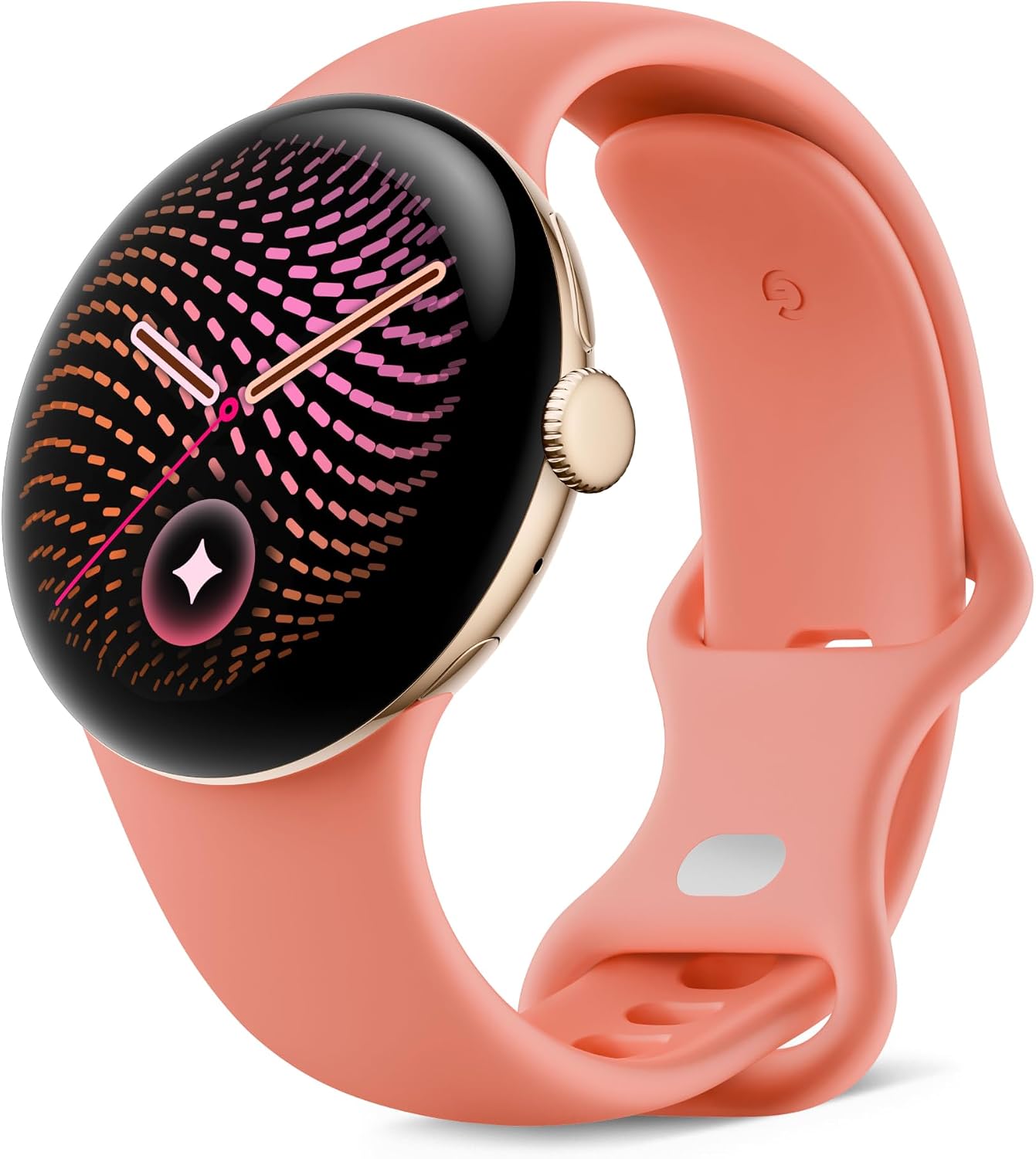 Google Pixel Watch 5 (41 mm) - Smartwatch - Champagne Case/Canyon Band, LTE