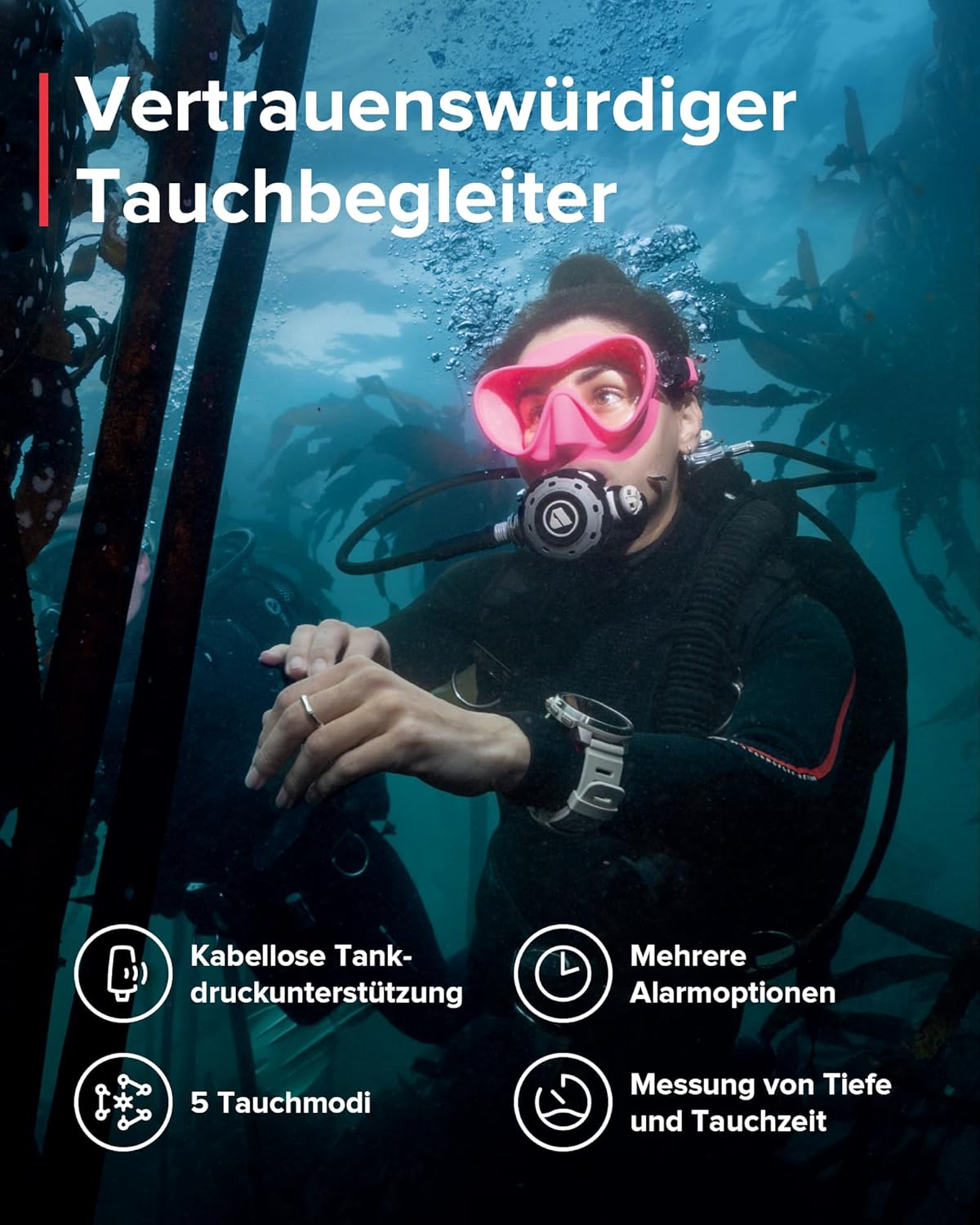 SUUNTO Ocean Tauchcomputer, GPS-Multisportuhr, wasserdicht bis 100 m