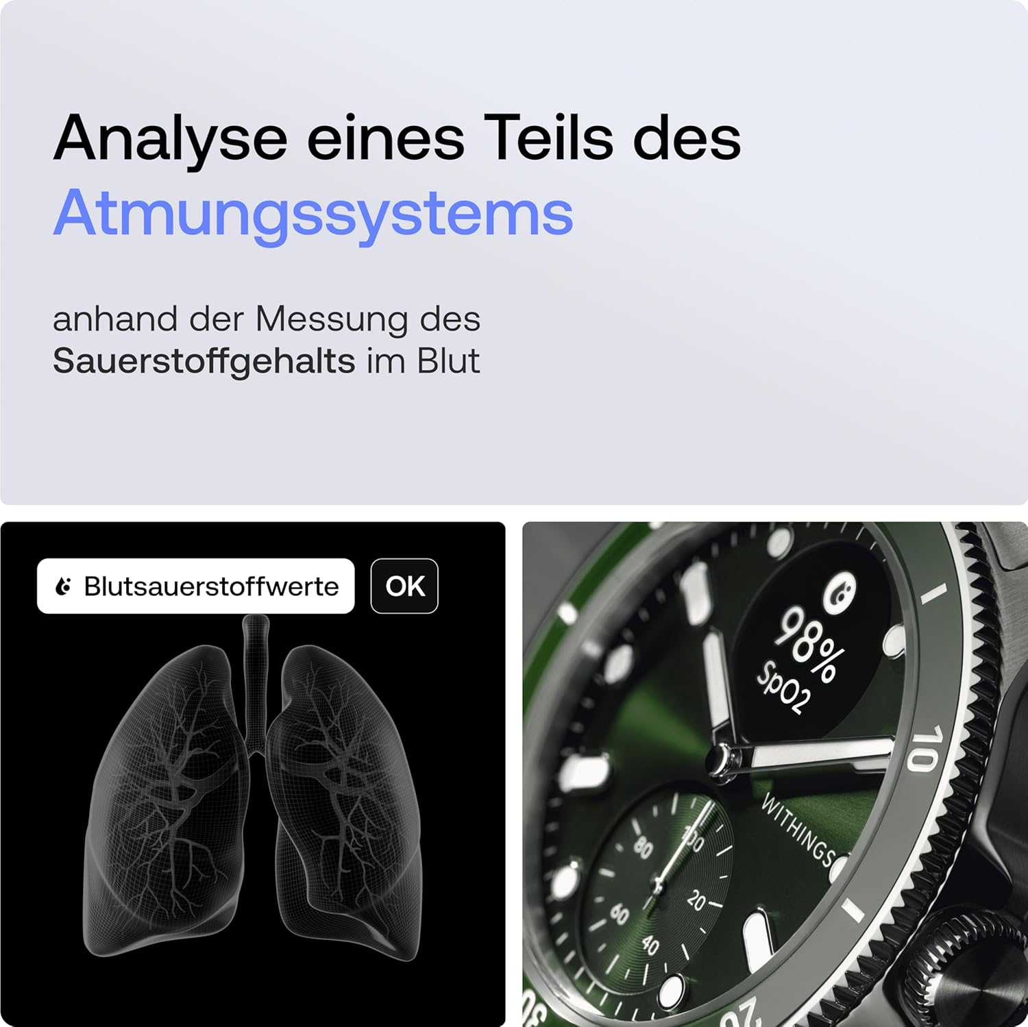 Withings ScanWatch Nova, Hybrid Smartwatch, ECG, SpO2, GPS, Grün
