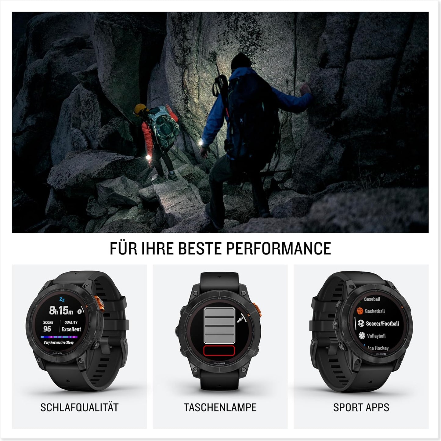 Garmin fēnix 7X Pro – GPS Multisport Smart Watch with Colour Display and Touch/Button Control, TOPO Maps, Over 60 Pre-Installed Sports Apps, Garmin Music and Garmin Pay Assorted variants