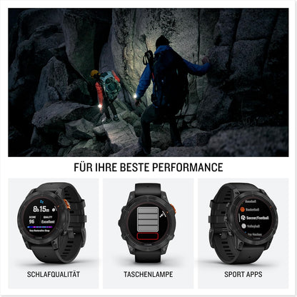 Garmin fēnix 7X Pro – GPS Multisport Smart Watch with Colour Display and Touch/Button Control, TOPO Maps, Over 60 Pre-Installed Sports Apps, Garmin Music and Garmin Pay Assorted variants