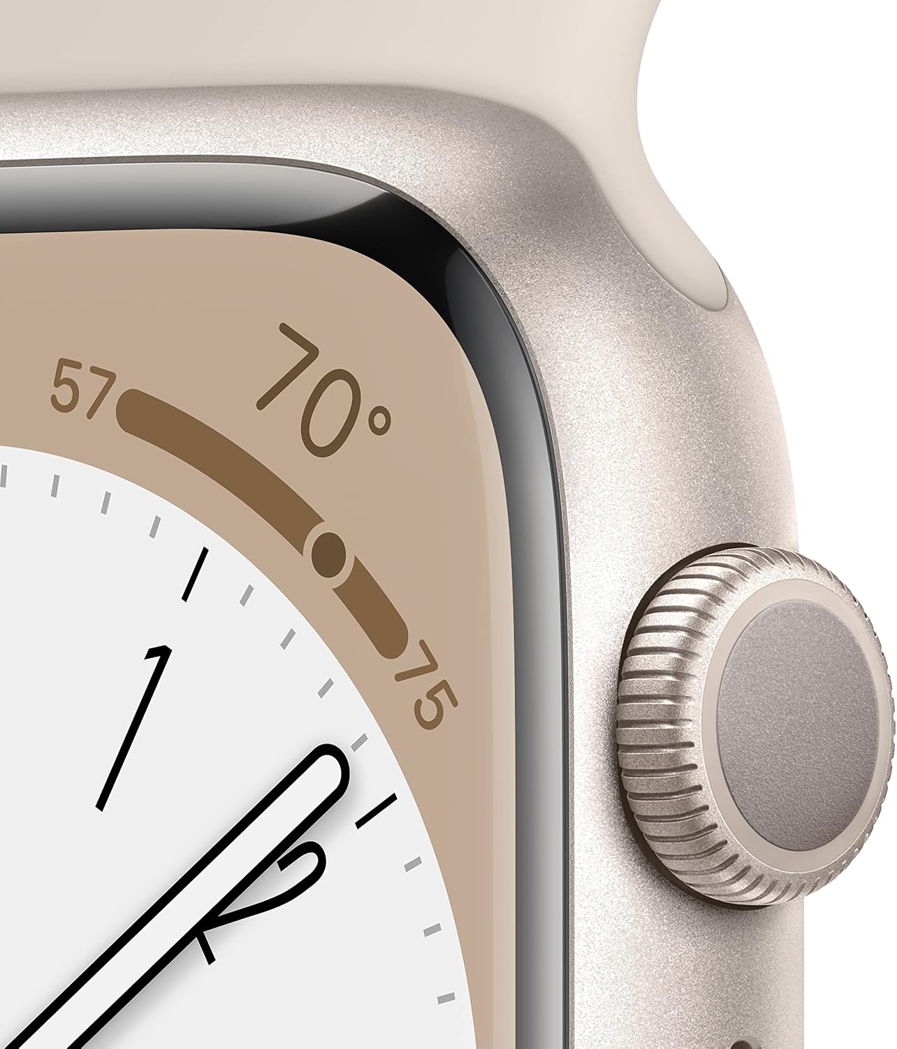 Apple Watch Series 8 (GPS, 45mm) Aluminiumgehäuse Polarstern met Sportarmband Polarstern - One Size (Generalüberholt)