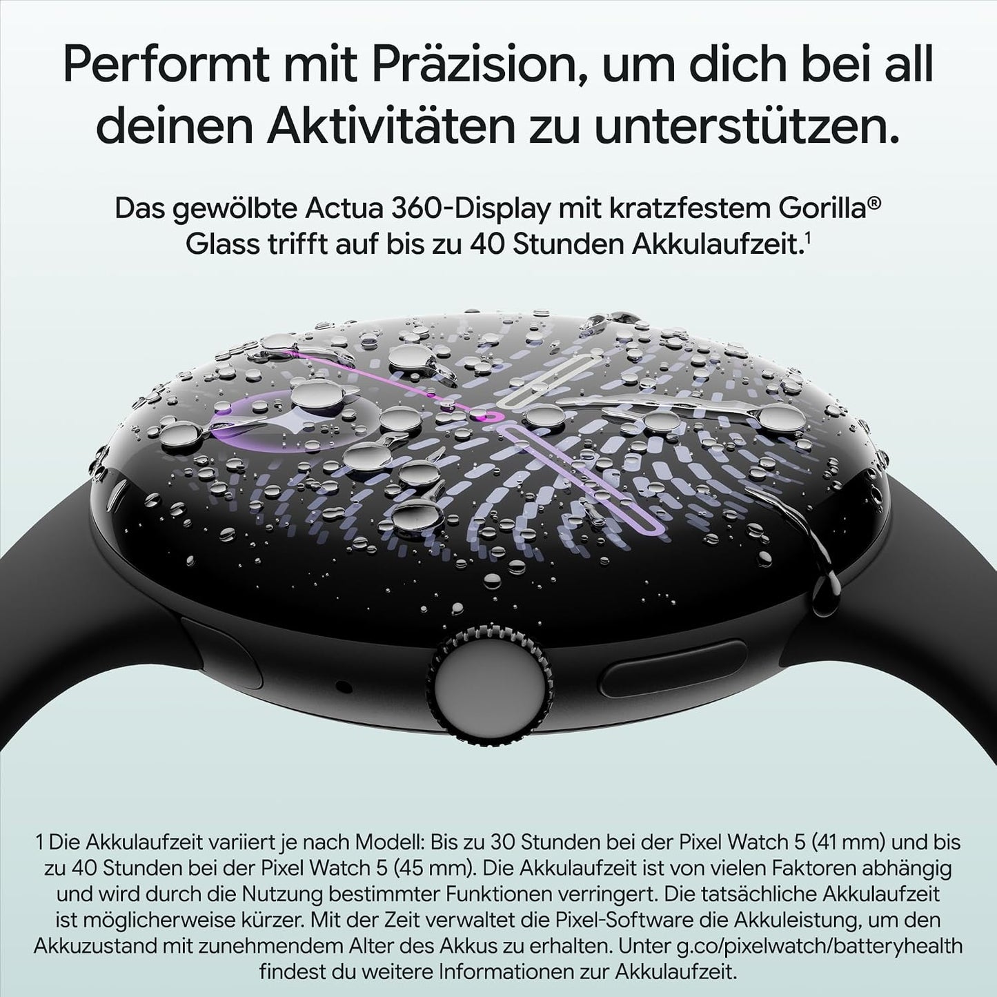 Google Pixel Watch 5 (41 mm) - Smartwatch - Champagne Case/Canyon Band, LTE
