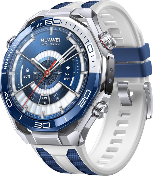 HUAWEI Watch Ultimate 2 Smartwatch, Sportuhr mit GPS, 20 ATM, Blau