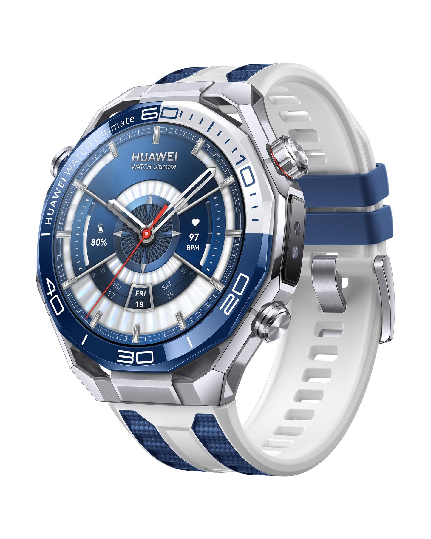 HUAWEI Watch Ultimate 2 Smartwatch, Sportuhr mit GPS, 20 ATM, Blau