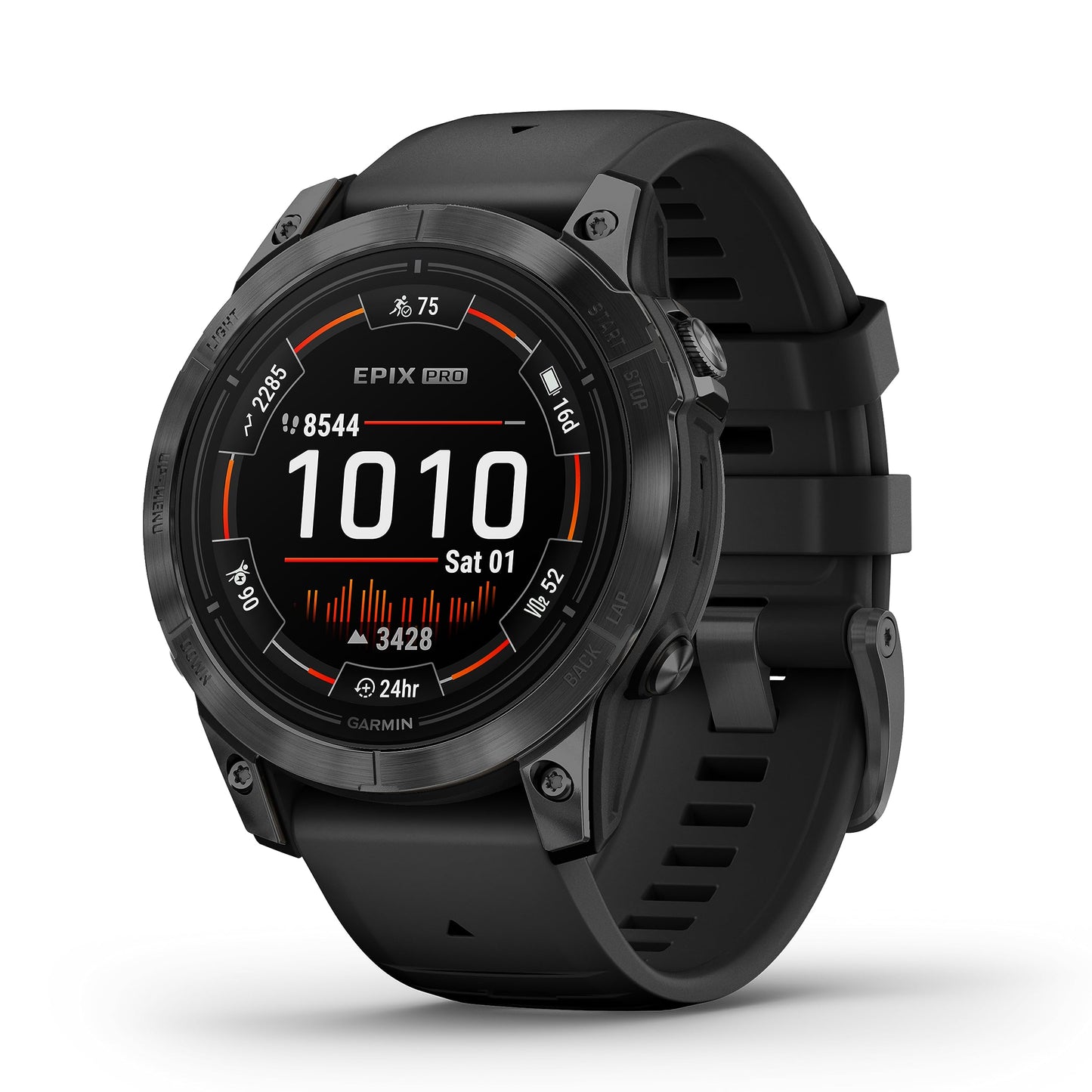 Garmin EPIX PRO 42mm – GPS-Multisport-Smartwatch mit brillantem 1,2“ AMOLED-Display und Touch-/Tastenbedienung. TOPO-Karten, 60 Sport-Apps, Music, Pay, bis zu 10 Tage Akkulaufzeit