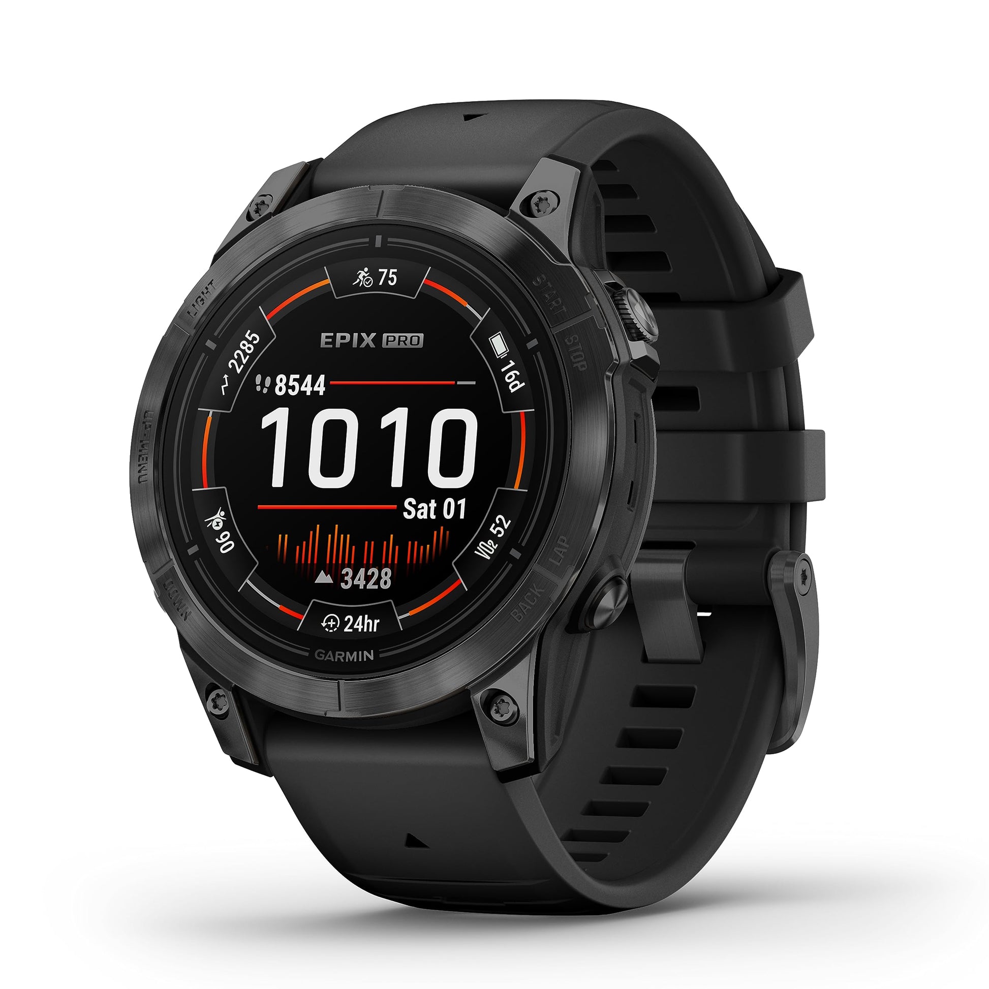 Garmin EPIX PRO 42mm – GPS-Multisport-Smartwatch mit brillantem 1,2“ AMOLED-Display und Touch-/Tastenbedienung. TOPO-Karten, 60 Sport-Apps, Music, Pay, bis zu 10 Tage Akkulaufzeit