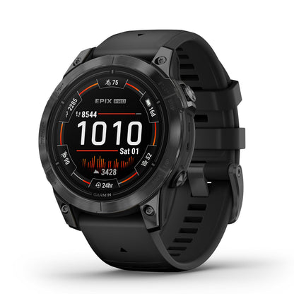 Garmin EPIX PRO 42mm – GPS-Multisport-Smartwatch mit brillantem 1,2“ AMOLED-Display und Touch-/Tastenbedienung. TOPO-Karten, 60 Sport-Apps, Music, Pay, bis zu 10 Tage Akkulaufzeit