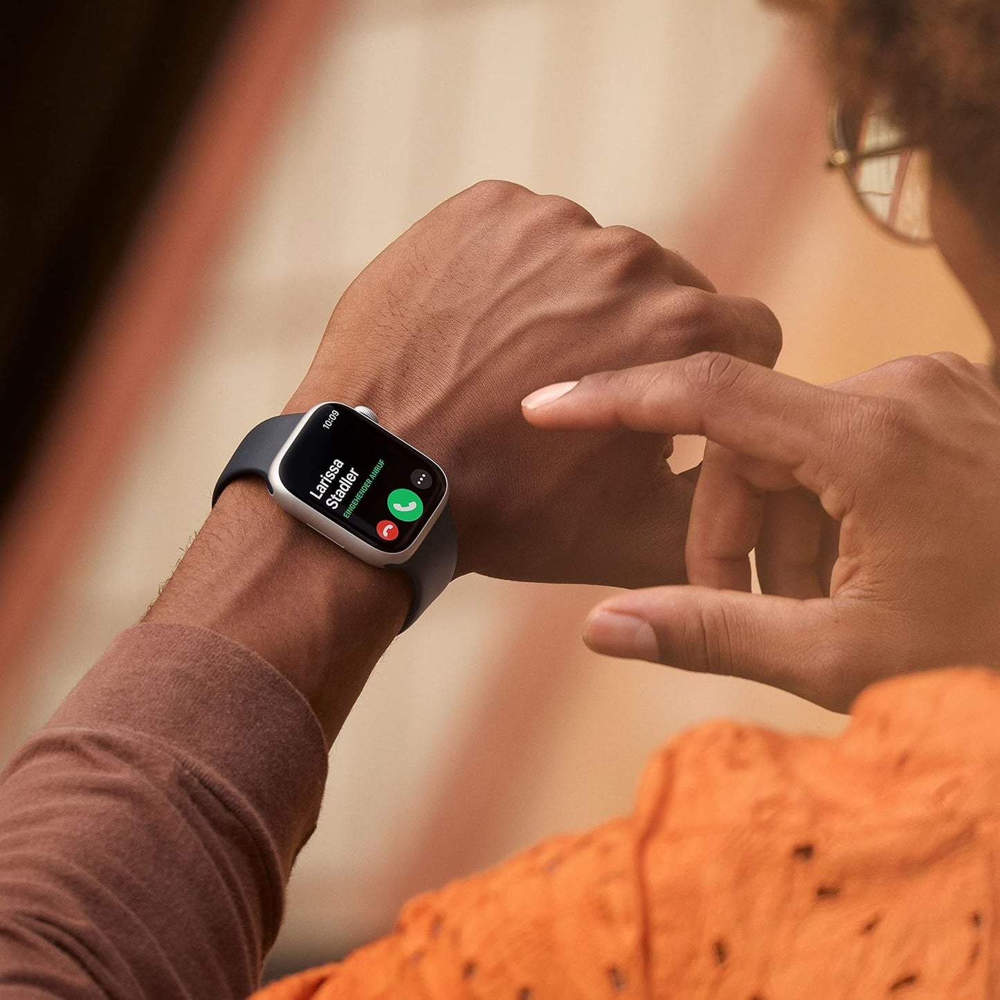 Apple Watch Series 8 (GPS, 45mm) Aluminiumgehäuse Polarstern met Sportarmband Polarstern - One Size (Generalüberholt)